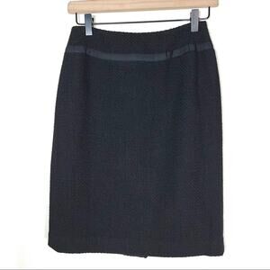 Talbots wool blend tweed straight pencil business casual skirt 2 petite 2P B176